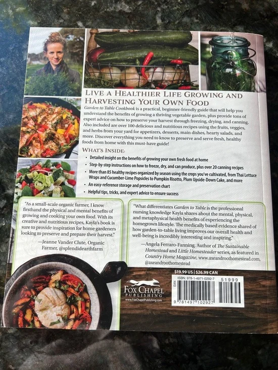 Garden to Table cookbook by Kayla Butts. Healthy eating. Granola Girl. - Picture 3 of 5